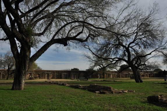 Área central da Mission San Jose, perto de San Antonio, no sul do Texas, nos Estados Unidos